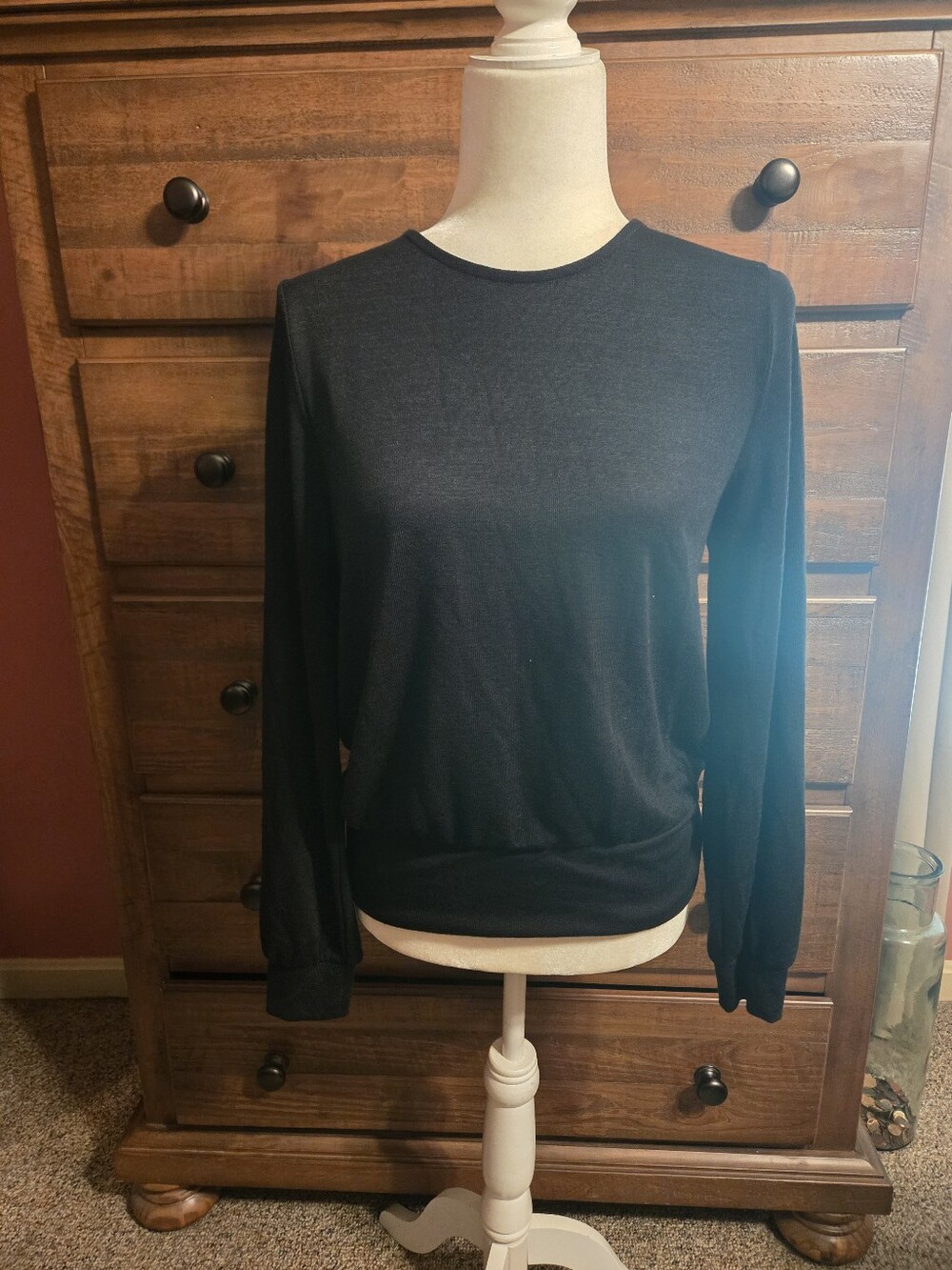 Banana Republic Black Lightweight Sweater Size S.  NWT